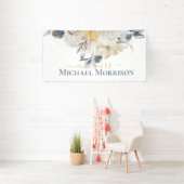 SOMETHING BLUE -フローラ結婚の 横断幕 (インサイチュ)