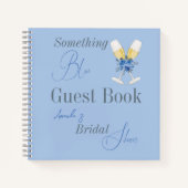 Something Blue Beforeフローラブライダルシャワーゲスト ノートブック (正面)