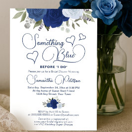 Something Blue Before I Bohoブライダルシャワー 招待状