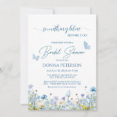 Something Blue before 'I do'フローラブライダルシャワー 招待状 (正面)