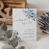 Something Blue Before I Doブライダルシャワーアーチ 招待状