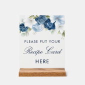 Something Blue Before I Doブライダルシャワーレシピ アクリルサイン (正面)