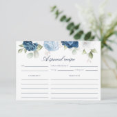 Something Blue Before I Doブライダルシャワーレシピ エンクロージャーカード (スタンド正面)