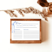 Something Blue Before I Doブライダルシャワーレシピ