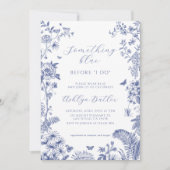 Something Blue Before I Doブライダルシャワー招待状 招待状 (正面)