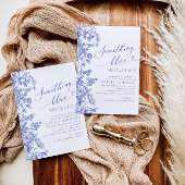 Something Blue Before I doブライダルシャワー招待状 招待状