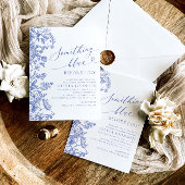 Something Blue Before I doブライダルシャワー招待状 招待状