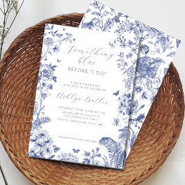 Something Blue Before I Doブライダルシャワー招待状 招待状