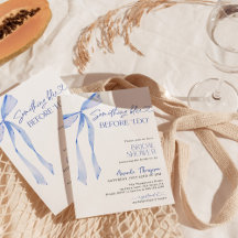 Something Blue Before I Doブライダルシャワー招待状