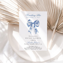 Something Blue Before I Doブライダルシャワー招待状 招待状