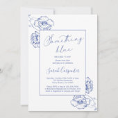Something Blue Before I doブライダルシャワー 招待状 (正面)