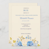Something Blue Before I Doブライダル招待状 招待状 (正面/裏面)