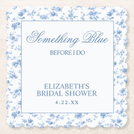 Something Blue Before I Do エレガントなブライダルシャワー ペーパーコースター
