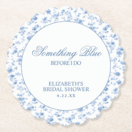 Something Blue Before I Do エレガントなブライダルシャワー ペーパーコースター