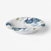 Something Blue Before I Do フローラル ブライダル シャワー ペーパーボウル (傾斜あり)