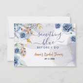 Something Blue Before I Do ブライダルシャワーフラワーズ サンキューカード (正面)