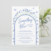Something Blue Before I Do Archブライダルシャワー 招待状 (スタンド正面)