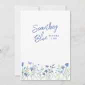 Something Blue Before I Do Archブライダルシャワー 招待状 (裏面)