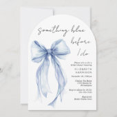 Something Blue Before I Do Archブライダルシャワー 招待状 (正面)