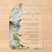 Something Blue Before I Do Arch Bridal Shower  アクリル招待状 (正面)