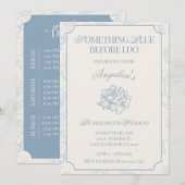 Something Blue Before I Do Bachelorette Itinerary  招待状 (正面/裏面)