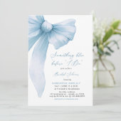 Something Blue Before I Do Blue Bow Bridal Shower 招待状 (スタンド正面)