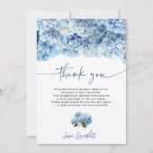 Something Blue Before I Do Blue Hydrangea Bridal 招待状 (正面)