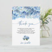 Something Blue Before I Do Blue Hydrangea Bridal 招待状 (スタンド正面)