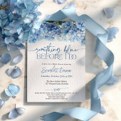 Something Blue Before I Do Blue Hydrangea Bridal 招待状