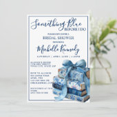 Something Blue Before I Do Bookish Bridal Shower  招待状 (スタンド正面)