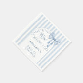 Something Blue Before I Do Bow スタンダードカクテルナプキン (角)