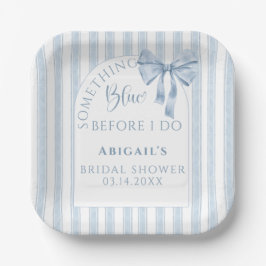 Something Blue Before I Do Bow  ペーパープレート