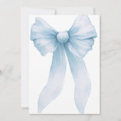 Something Blue Before I Do Bow Bridal Shower 招待状 (裏面)