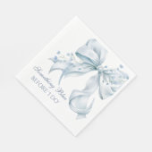 Something Blue Before I Do Bow Coquette スタンダードランチョンナプキン (角)