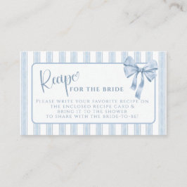 Something Blue Before I Do Bow Recipe Request エンクロージャーカード