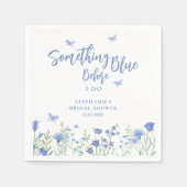 Something Blue Before I Do Bridal Shower スタンダードカクテルナプキン (正面)