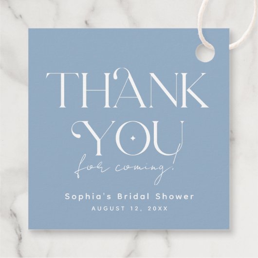 Something Blue Before I Do Bridal Shower フェイバータグ (裏面)