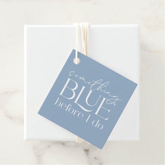 Something Blue Before I Do Bridal Shower フェイバータグ (インサイチュ)