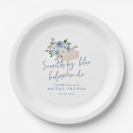 Something Blue before I do bridal shower ペーパープレート