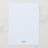 Something Blue before I Do Bridal Shower 招待状 (裏面)