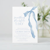 Something Blue Before I Do Bridal Shower 招待状 (スタンド正面)