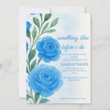 Something Blue Before I Do - Bridal Shower Invite 