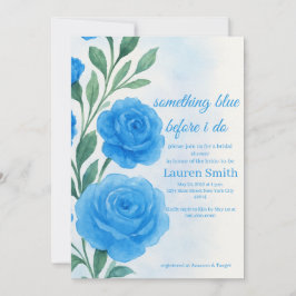 Something Blue Before I Do - Bridal Shower Invite  招待状