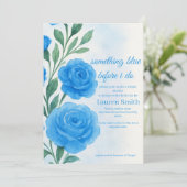 Something Blue Before I Do - Bridal Shower Invite  招待状 (スタンド正面)