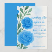 Something Blue Before I Do - Bridal Shower Invite  招待状 (正面/裏面)