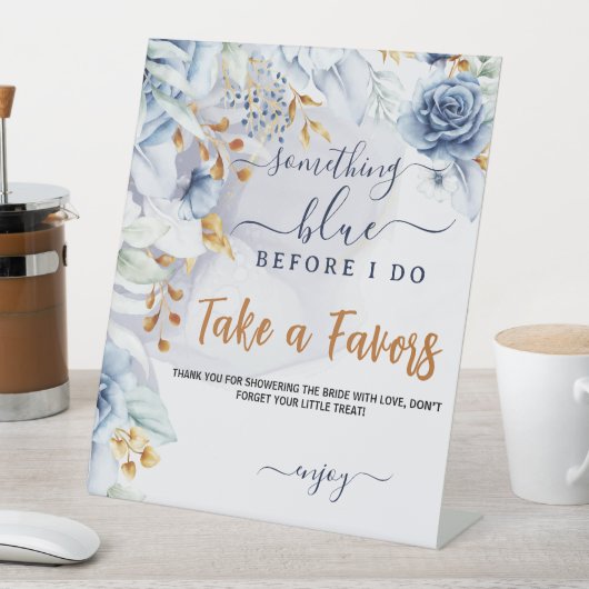 Something Blue Before I Do Bridal Shower Party 台座サイン (インサイチュ)