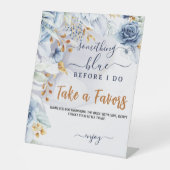 Something Blue Before I Do Bridal Shower Party 台座サイン (正面)