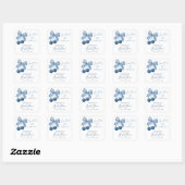 Something Blue Before I Do Bridal Shower Stickers スクエアシール (シート)