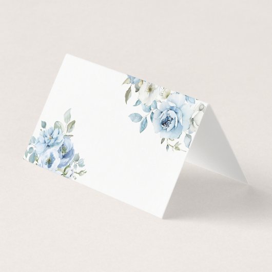 Something blue before I do dusty blue place cards (正面)