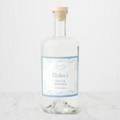 Something Blue Before I Do Elegant Bridal Shower リキュールボトルラベル (正面)